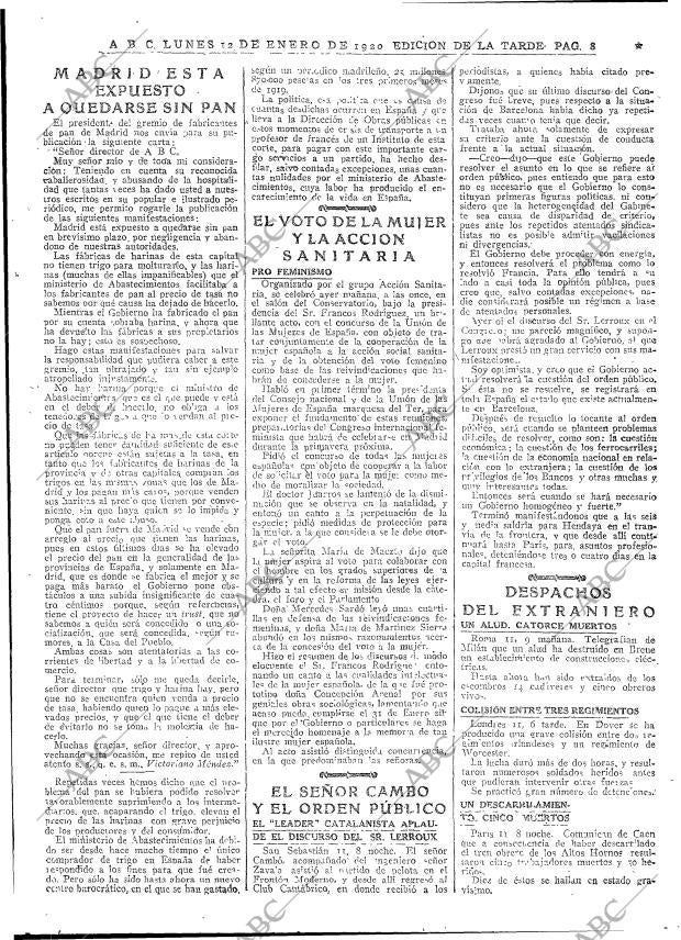 ABC MADRID 12-01-1920 página 8