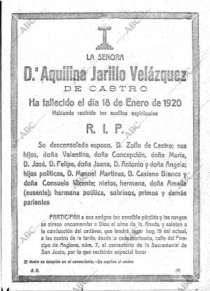 ABC MADRID 19-01-1920 página 21
