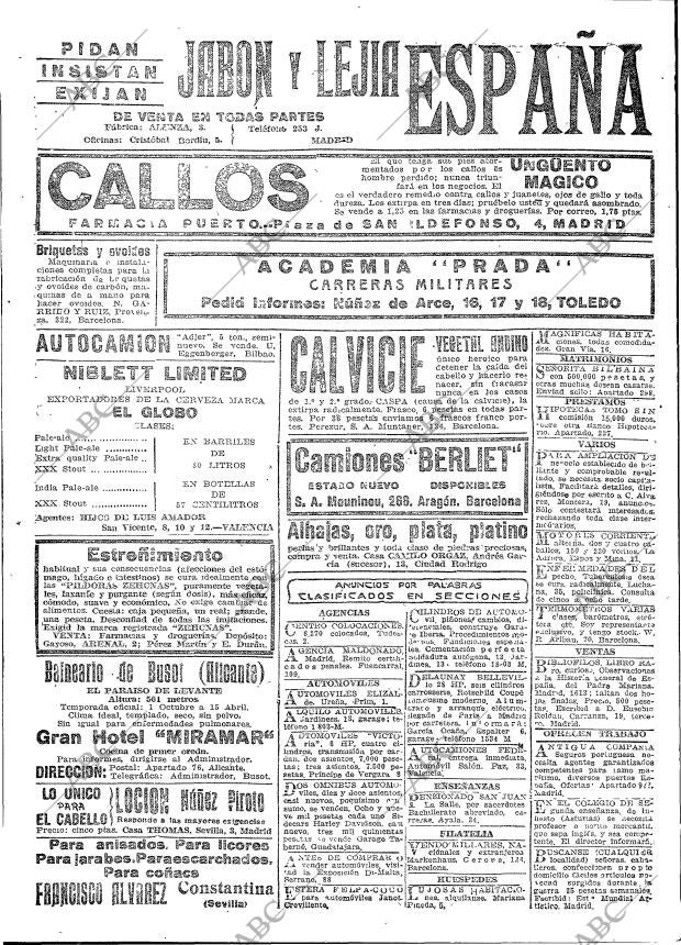 ABC MADRID 22-01-1920 página 16