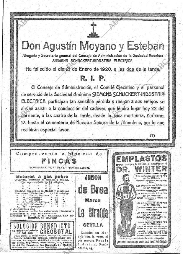 ABC MADRID 22-01-1920 página 17