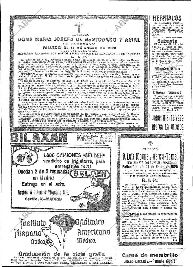 ABC MADRID 22-01-1920 página 18