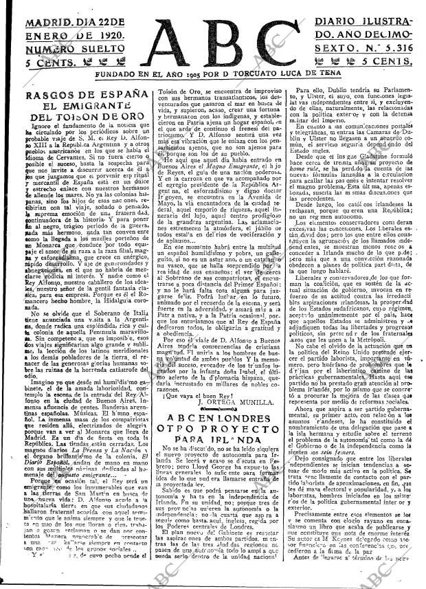 ABC MADRID 22-01-1920 página 3