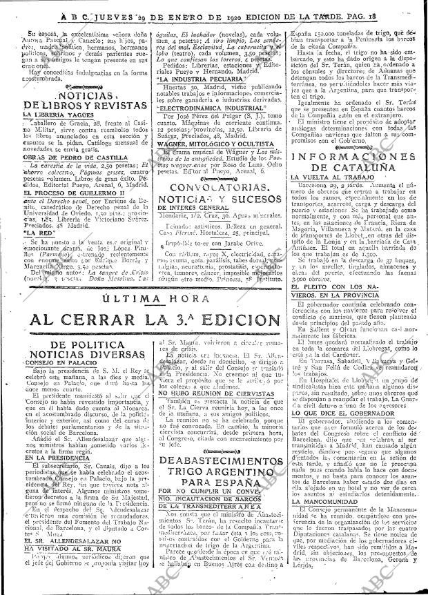 ABC MADRID 29-01-1920 página 18