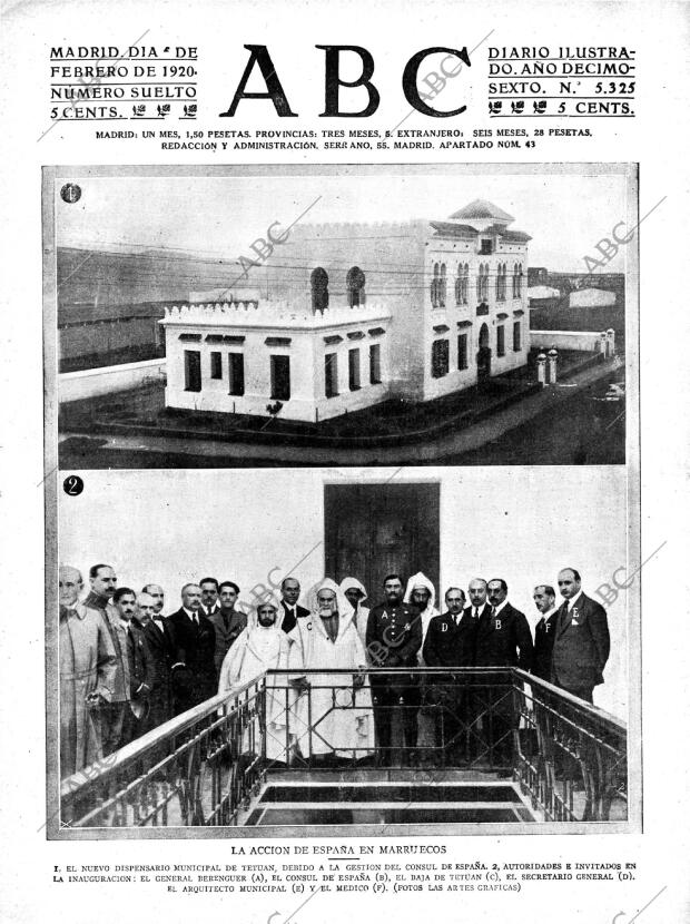 ABC MADRID 02-02-1920 página 1