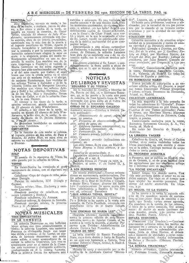 ABC MADRID 11-02-1920 página 15