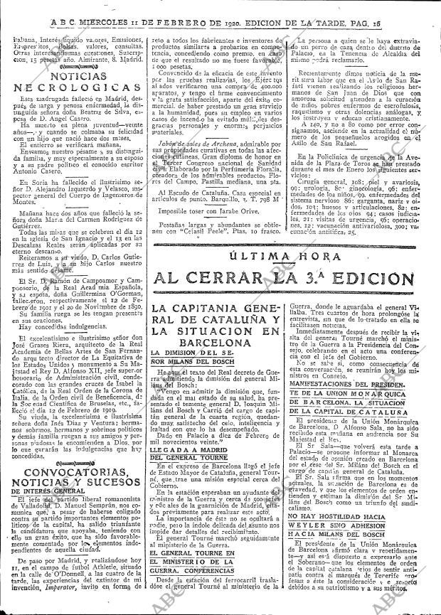 ABC MADRID 11-02-1920 página 16