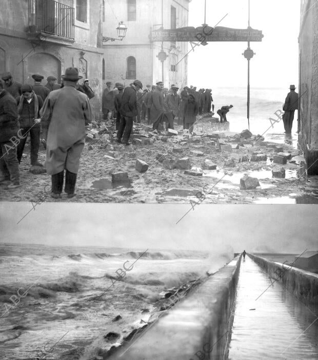 el muelle del este Combatido por las Olas