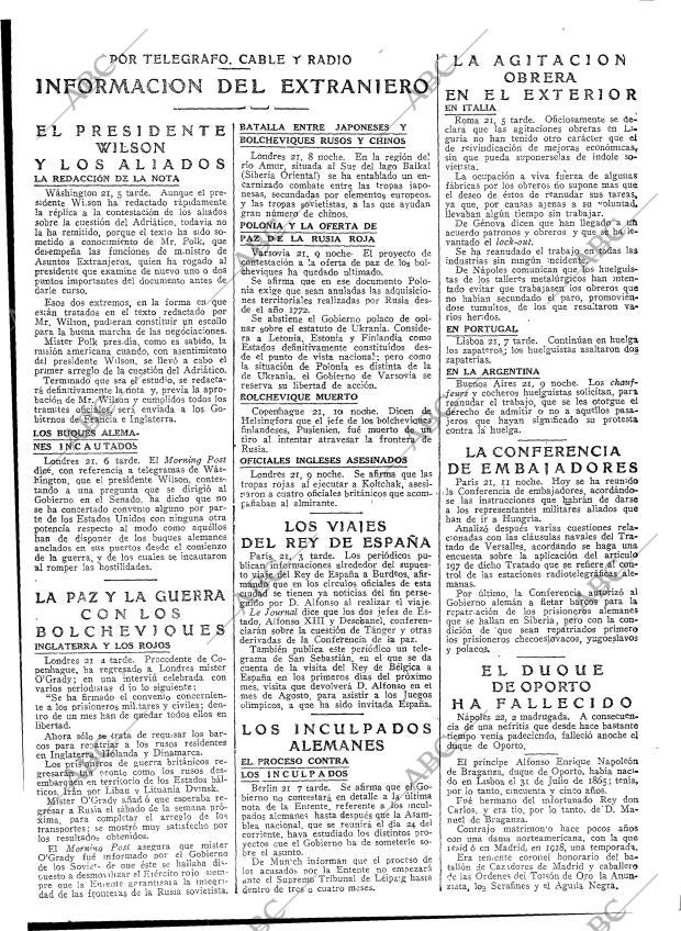 ABC MADRID 23-02-1920 página 11