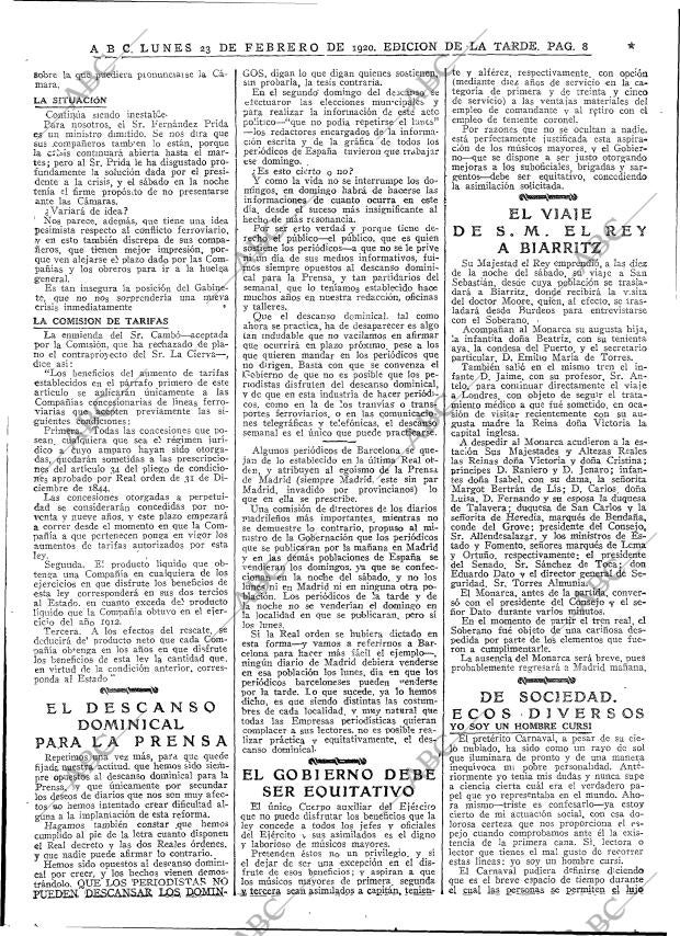 ABC MADRID 23-02-1920 página 8