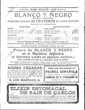 BLANCO Y NEGRO MADRID 29-02-1920 página 2