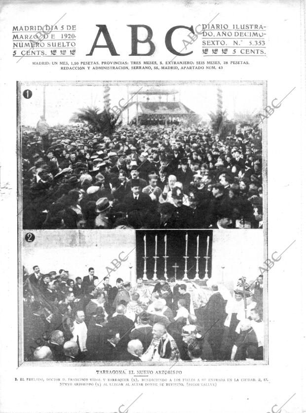 ABC MADRID 05-03-1920 página 1