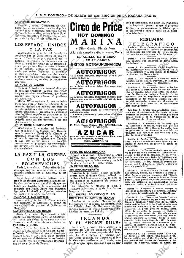 ABC MADRID 07-03-1920 página 16