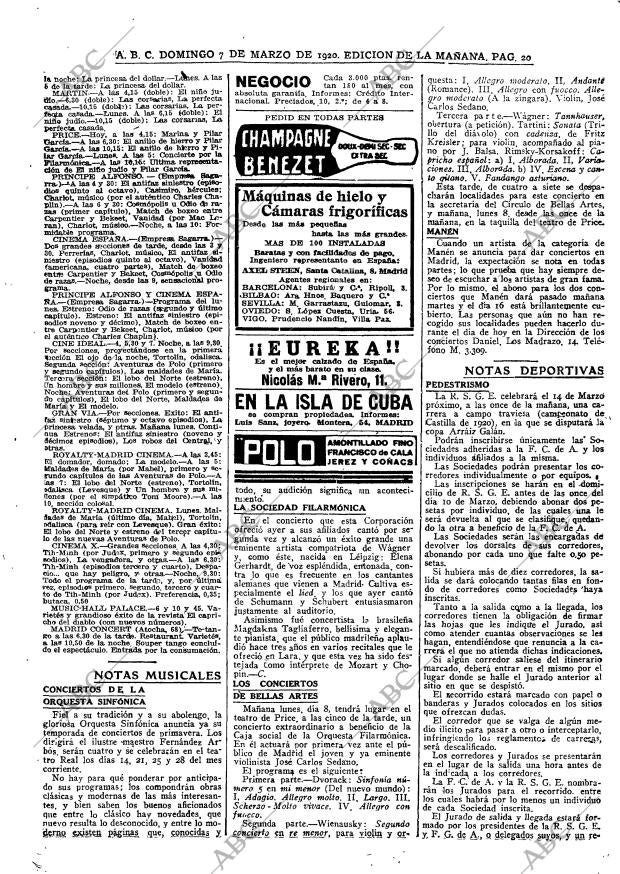 ABC MADRID 07-03-1920 página 20