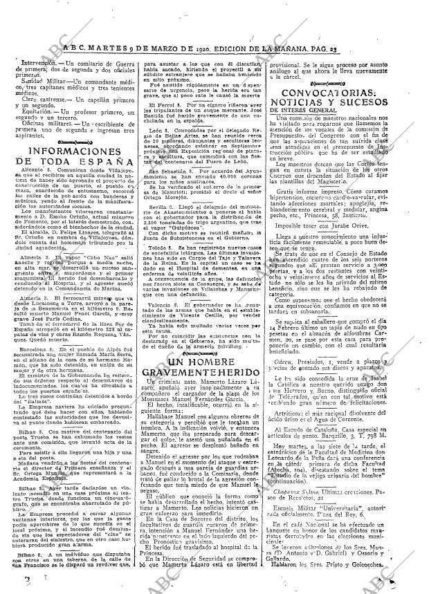 ABC MADRID 09-03-1920 página 23