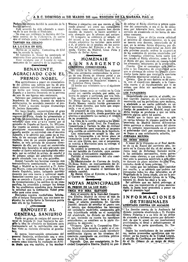 ABC MADRID 21-03-1920 página 17
