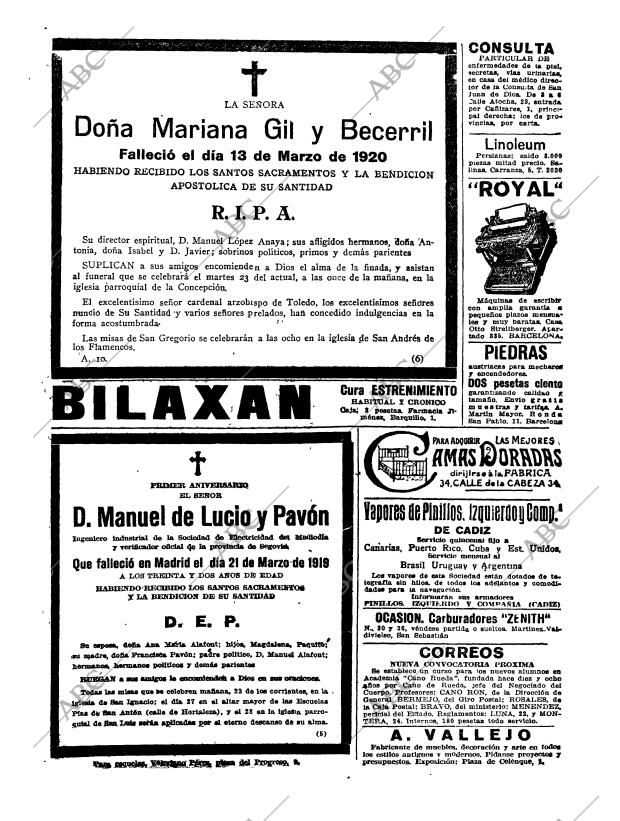 ABC MADRID 21-03-1920 página 30