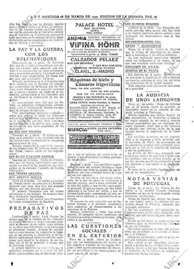 ABC MADRID 28-03-1920 página 18
