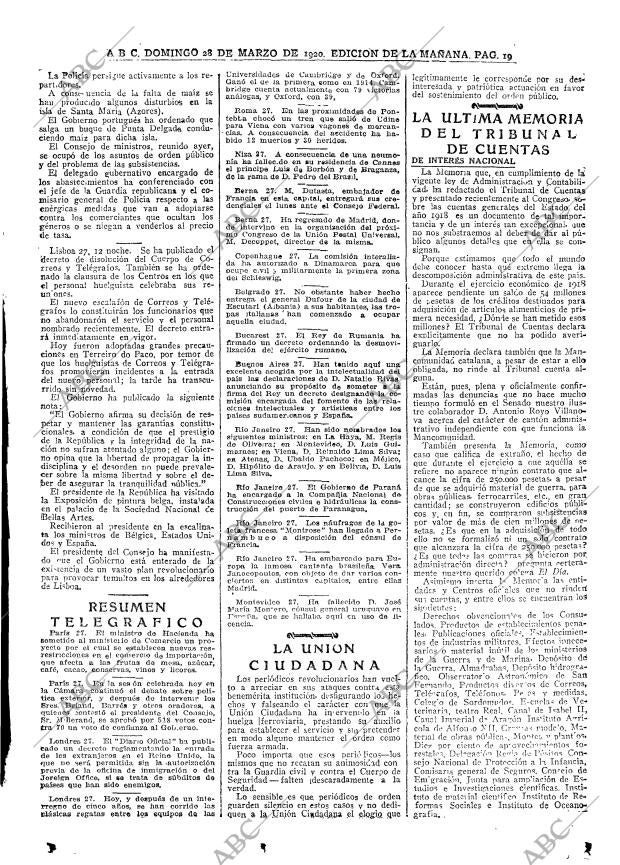 ABC MADRID 28-03-1920 página 19