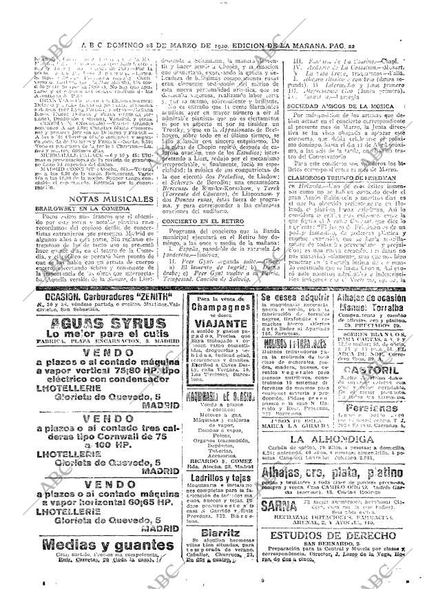 ABC MADRID 28-03-1920 página 22