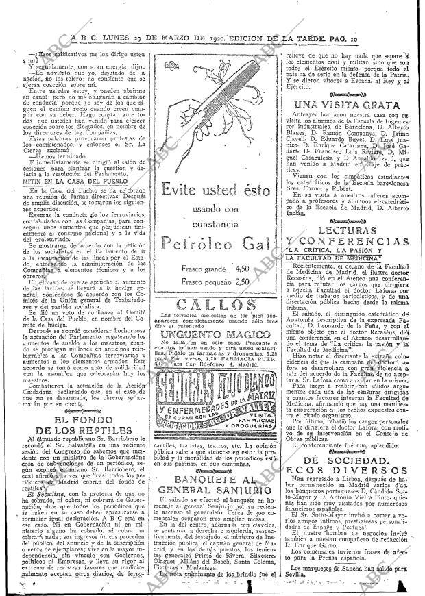 ABC MADRID 29-03-1920 página 10