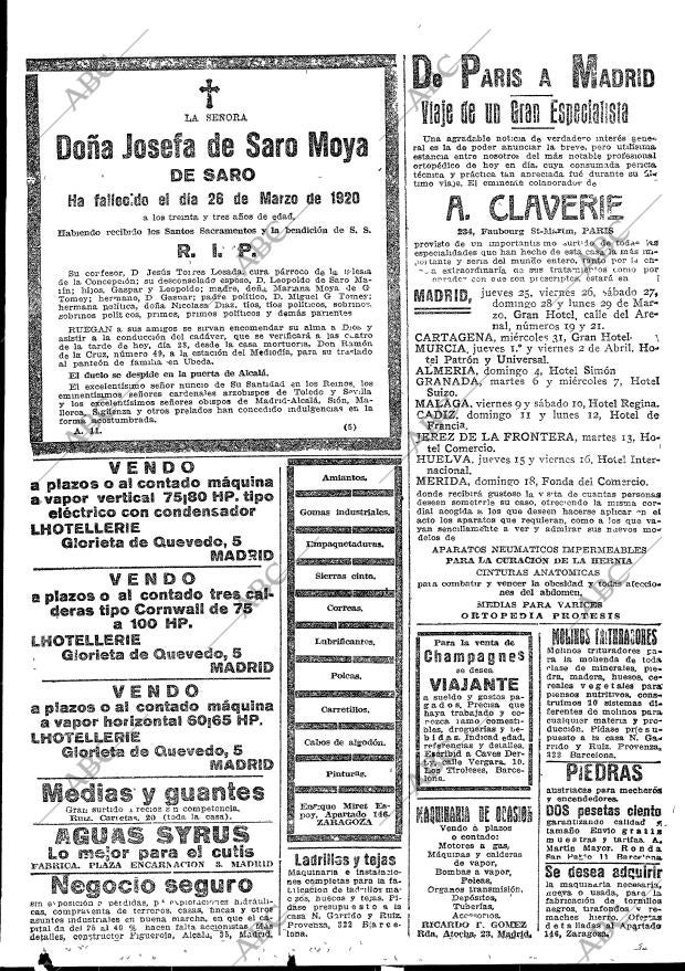ABC MADRID 29-03-1920 página 17