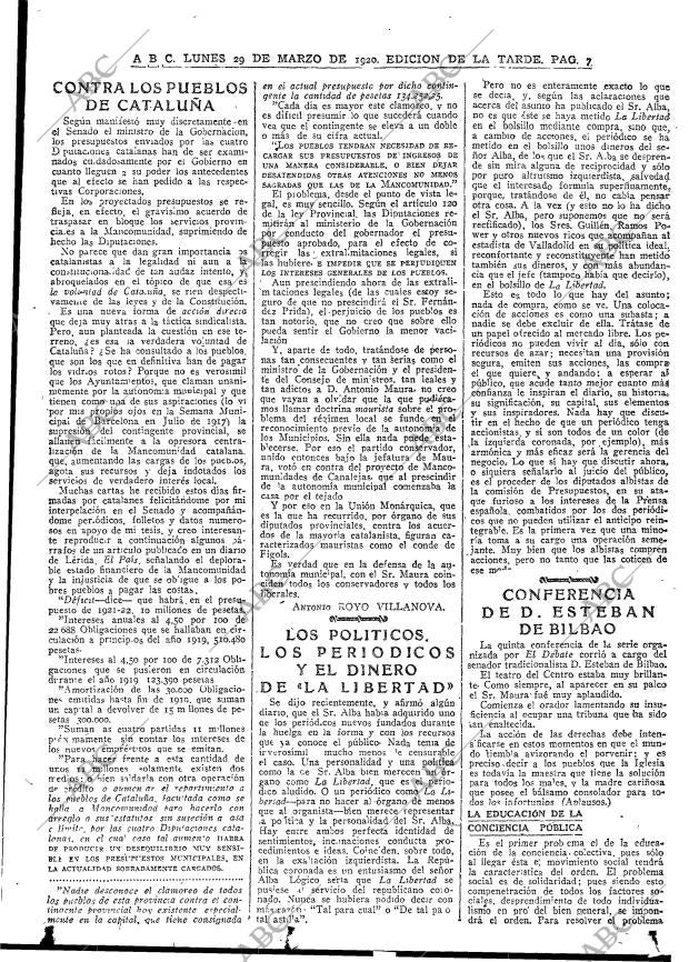 ABC MADRID 29-03-1920 página 7
