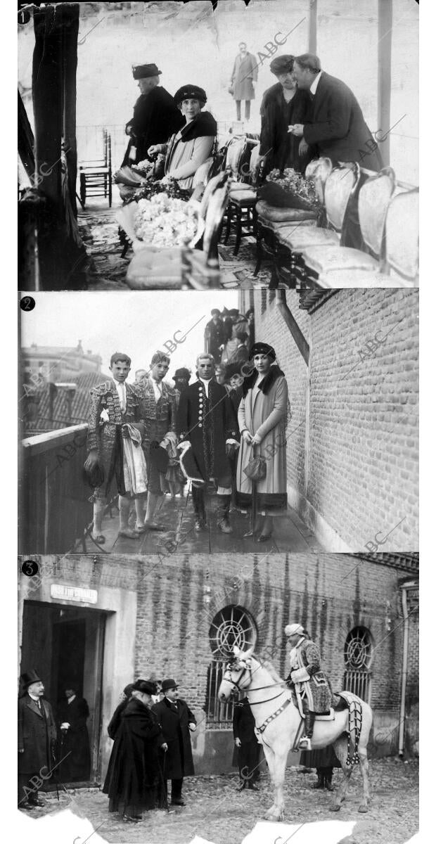 S.M.la Reina y S.A.R. la Infanta doña Isabel Presenciando la fiesta Taurina de...