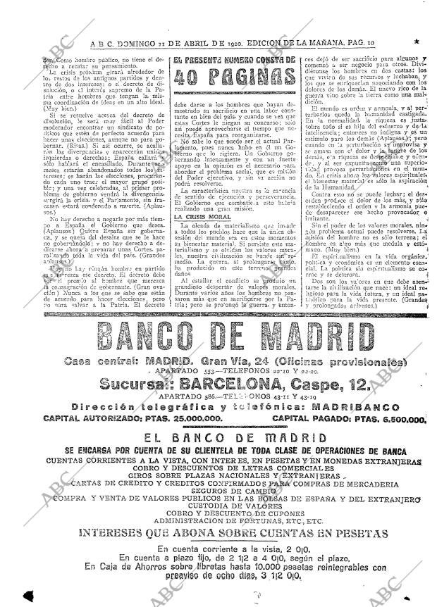 ABC MADRID 11-04-1920 página 10