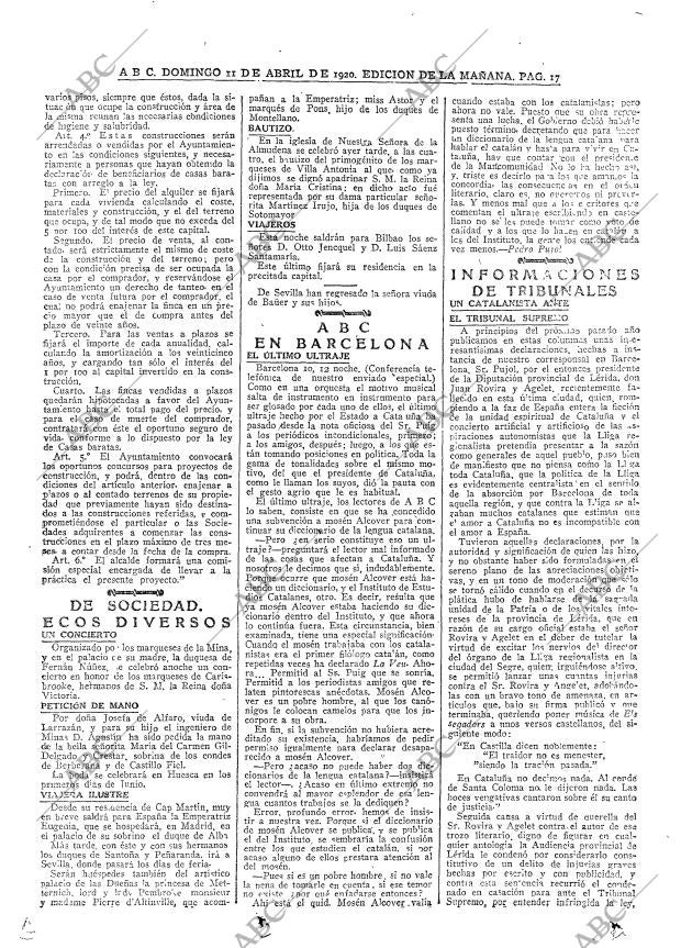 ABC MADRID 11-04-1920 página 17