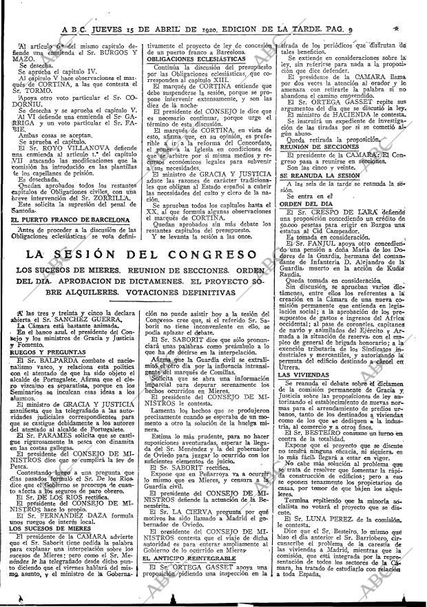 ABC MADRID 15-04-1920 página 9