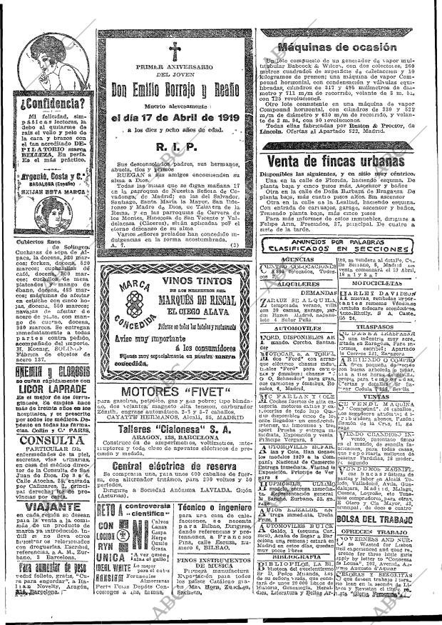 ABC MADRID 16-04-1920 página 21