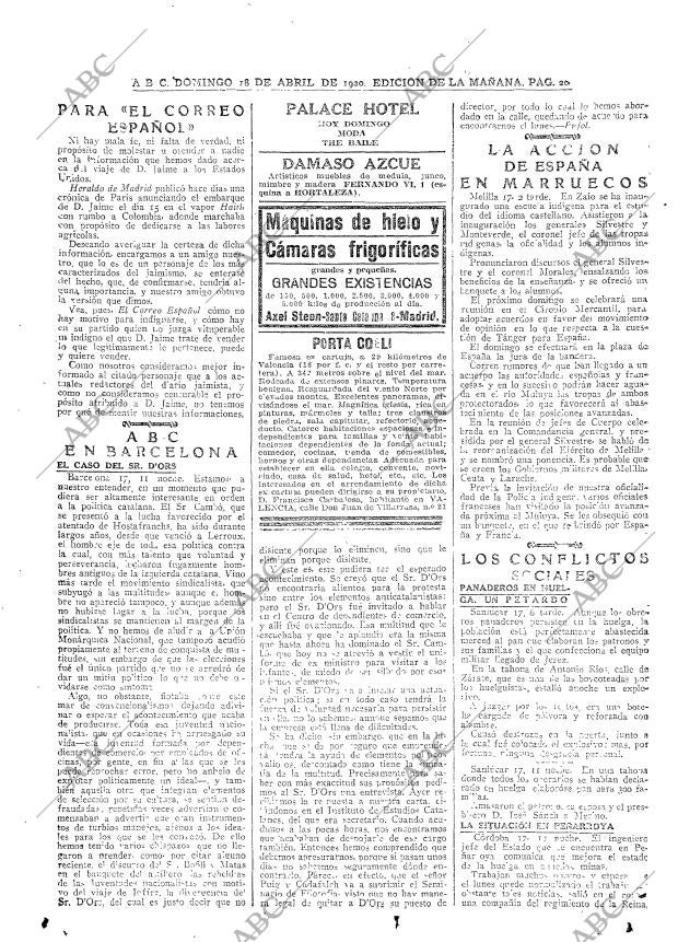 ABC MADRID 18-04-1920 página 20