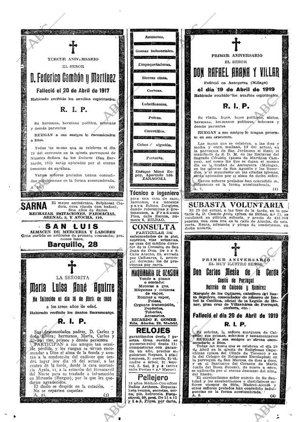 ABC MADRID 18-04-1920 página 31