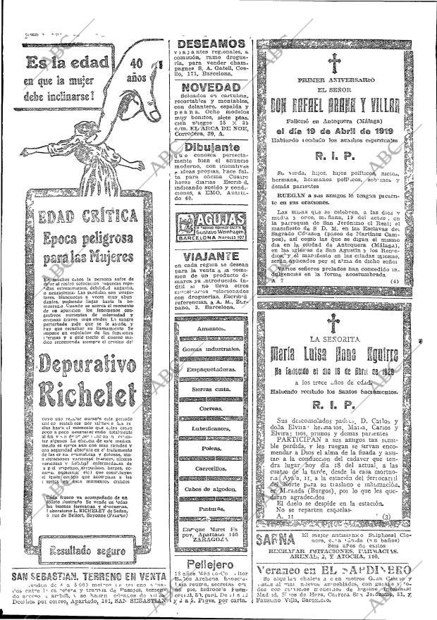 ABC MADRID 19-04-1920 página 20
