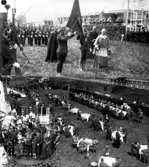 Jura de bandera por los Reclutas del regimiento de Saboya