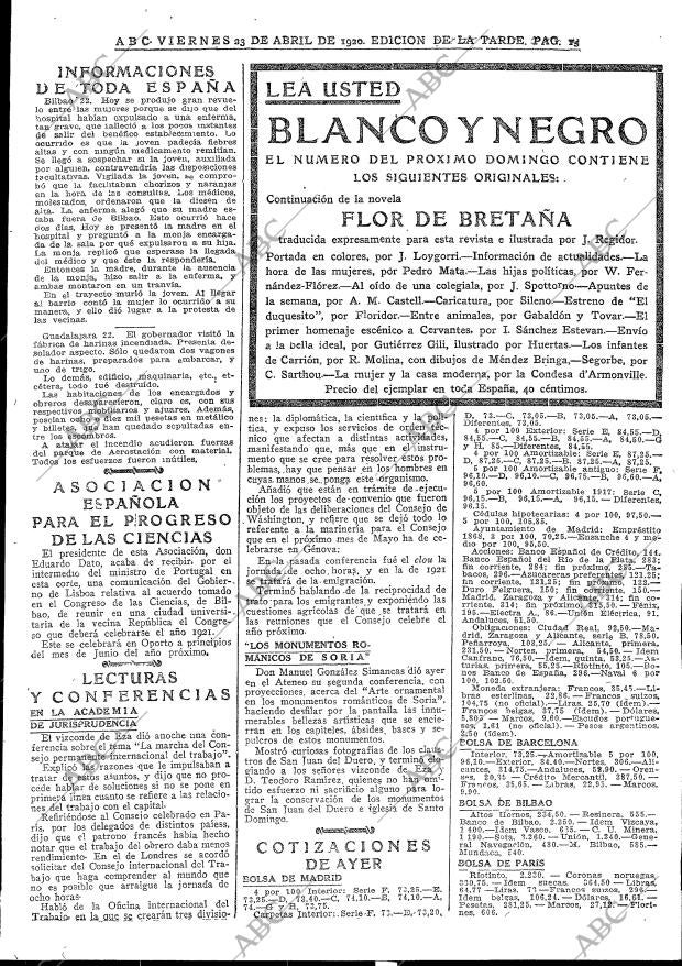 ABC MADRID 23-04-1920 página 15