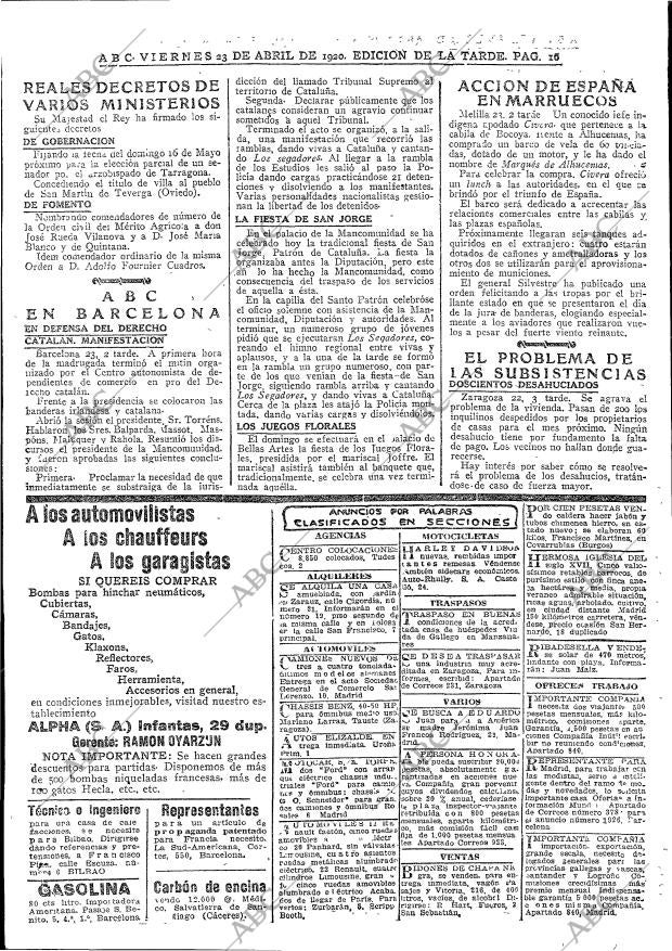 ABC MADRID 23-04-1920 página 16