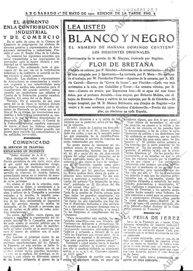 ABC MADRID 01-05-1920 página 9