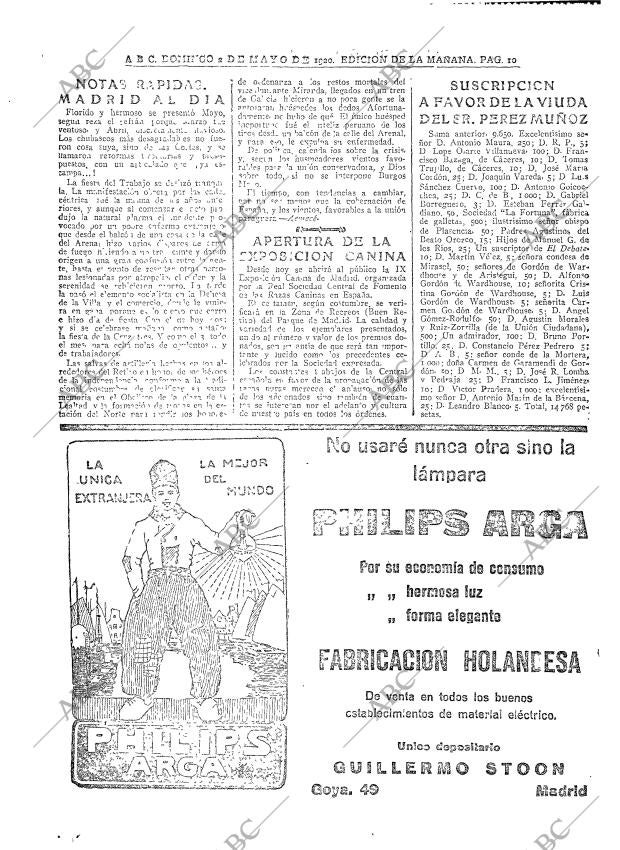 ABC MADRID 02-05-1920 página 10