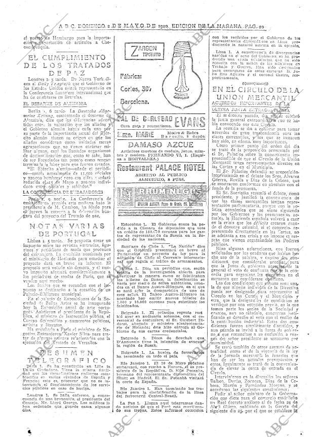 ABC MADRID 02-05-1920 página 20