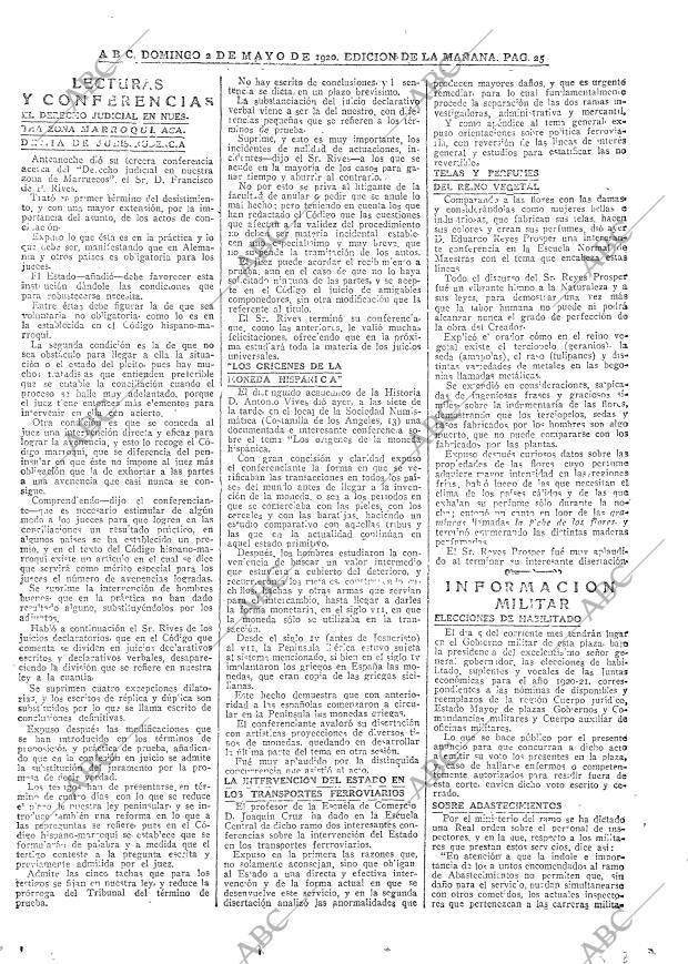 ABC MADRID 02-05-1920 página 25