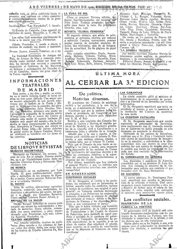 ABC MADRID 07-05-1920 página 16