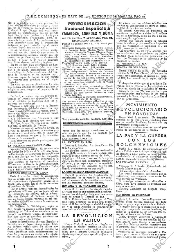 ABC MADRID 09-05-1920 página 20