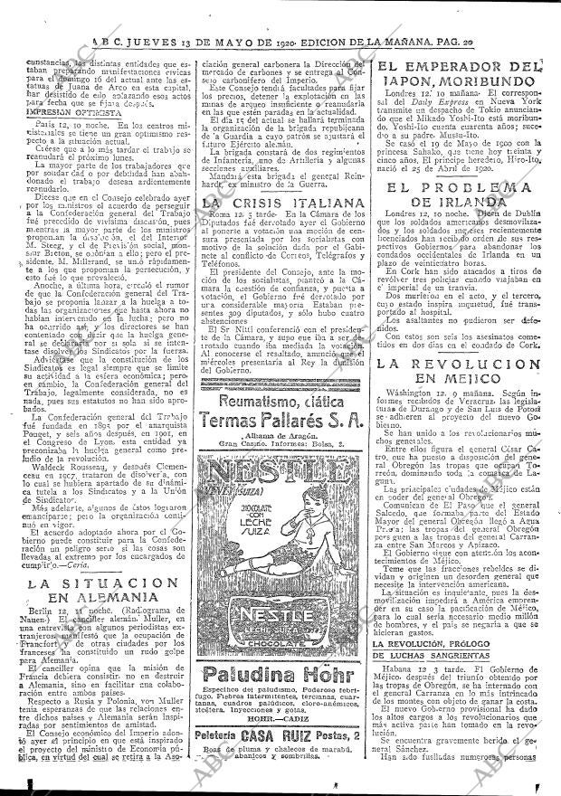 ABC MADRID 13-05-1920 página 20