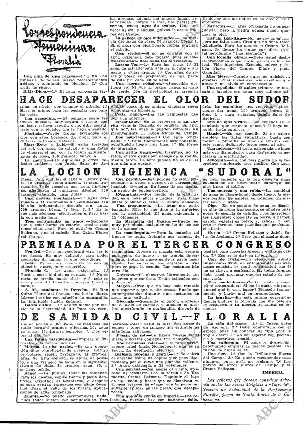 Periódico ABC MADRID 14-05-1920,portada - Archivo ABC