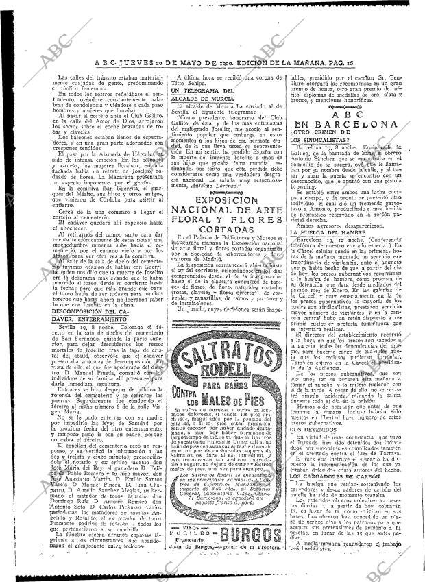 ABC MADRID 20-05-1920 página 16