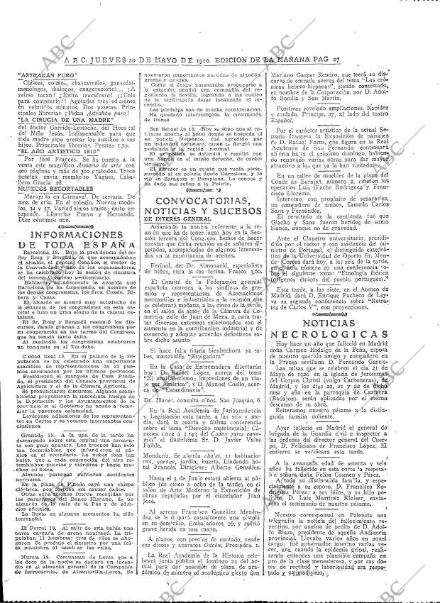 ABC MADRID 20-05-1920 página 27