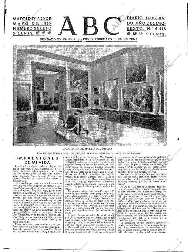 ABC MADRID 20-05-1920 página 3