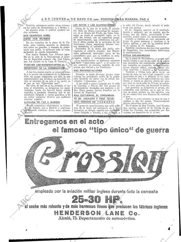 ABC MADRID 20-05-1920 página 8