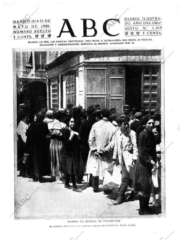 ABC MADRID 21-05-1920 página 1
